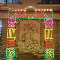 3D LED Leuchtende Sterne IP65-Zertifiziert Außenbeleuchtung für Weihnachten und Halloween (Individualisierung Möglich)