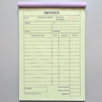 Papier autocopiant sur mesure OEM/ODM (carnets NCR) avec marque/logo personnalisé, papier couché, couverture souple parfaite, finition brillante/mate