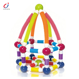 Chengji Set <span class=keywords><strong>di</strong></span> Bastoncini e Sfere Magnetiche 46 Pezzi, Blocchi da Costruzione Versatili, Giocattolo Educativo STEM Fai-da-Te - Product Image 1