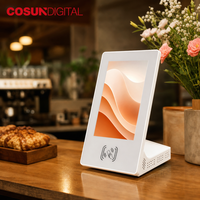 Écran publicitaire LCD compact de comptoir pour affichage numérique de bureau, idéal pour les comptoirs de magasin et les réceptions