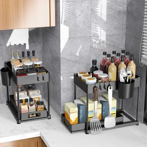 Pull Out Spice <b>Shelf</b> Desktop Drawer Storage Organizer Kitchen Multi Functional Under Sink Organizer Storage Racks and <b>Shelves</b> - Product Image 6