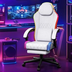 Ajunion lớn và cao chơi game ghế 400lbs Gia cố khung thép máy tính chơi Game ghế chứng nhận Heavy-Duty Racing chơi game ghế - Product Image 2