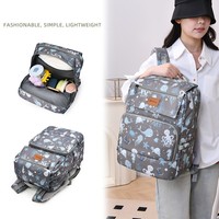 Hochwertige Kinderwagen-Organizer-Tasche für Damen, große Kapazität, Wickeltasche, Laptop-Rucksack mit Wickelunterlage