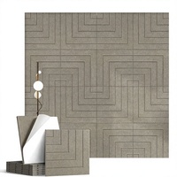 Panneaux acoustiques modernes en polyester 23,6x23,6 pouces, autocollants, haute densité, écologiques, imperméables, décoratifs, insonorisants