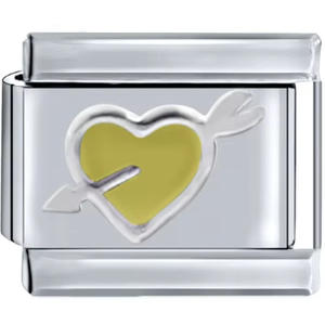 Moda de alta calidad Diy Non Tranish corazón italiano pulsera de acero inoxidable encanto para la fabricación de joyas - Product Image 6