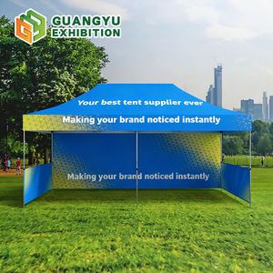 Tente Imperméable 3x3m avec Impression de Logo Personnalisé pour Événements, Petit Stand de Marché aux Puces, Étalage Extérieur, Tentes de Salon Professionnel, Tentes de Stand Alimentaire - Product Image 4