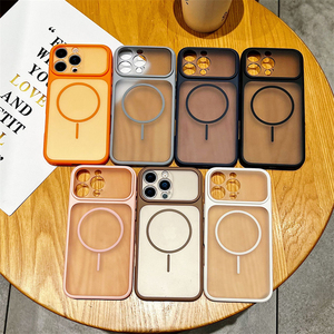 เคส iPhone 14 แบบด้าน ผลิตจากวัสดุ PC TPU สีดำ MOQ 1 ชิ้น, เคส iPhone 17 18 Pro Max รองรับการชาร์จไร้สายแบบแม่เหล็ก - Product Image 1