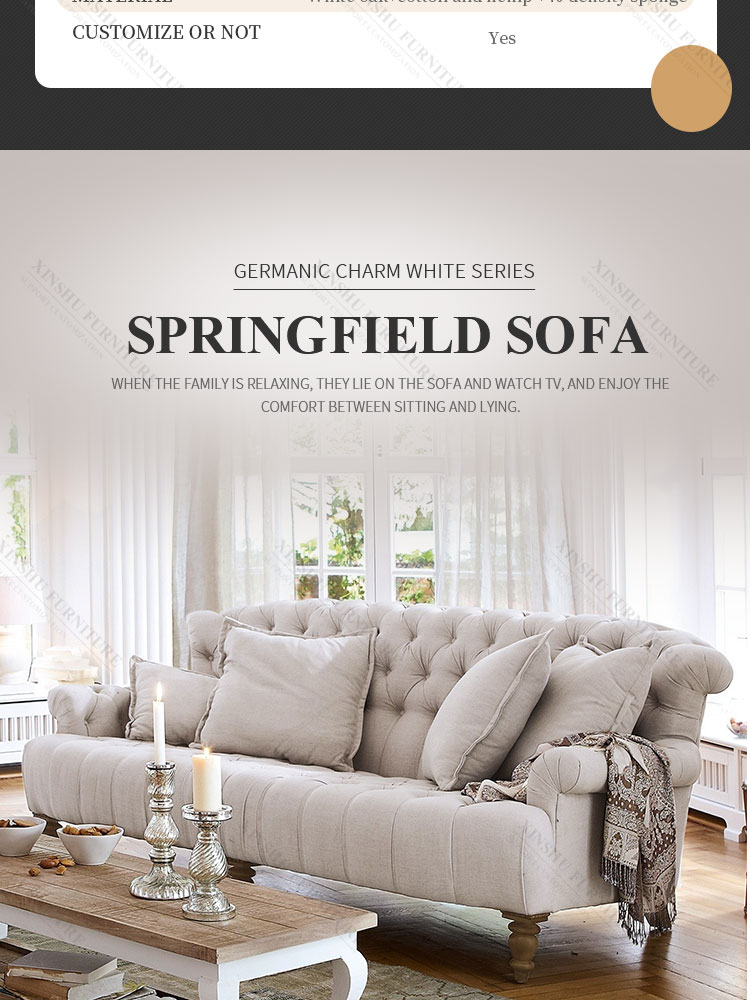 Nordic Style Fabric Sofa Modern Living Room L-shaped Sofa Technology Fabric High Rebound Sponge Sofa Home Set