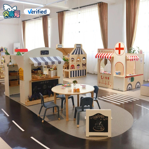 Centre de jeu de rôle Réalité virtuelle Ville Faire semblant de jouer à la maison Zone de construction Équipement de jeu souple pour terrain de jeu intérieur commercial - Product Image 2