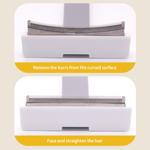 Self Cleaning Pet <b>Brush</b> with One Button, Double Sided Deshedding Comb Stainless Steel <b>for</b> Cat <b>Dog</b> Loose Hair Removal Grooming - Product Image 3