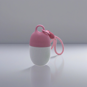 Xách tay hình bầu dục trứng hình dạng Keychain nhựa Kem chống nắng bóp chai mỹ phẩm chai hiện đại an toàn với một Chuỗi móc - Product Image 5