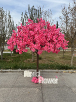 L107 Vente en gros de compositions florales artificielles en soie populaires, centre de table en fleurs de cerisier, faux arbre de sakura pour la décoration de table de mariage
