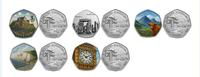 Personnalisation de la collection commémorative de pièces de monnaie de paysage britannique en métal de haute qualité