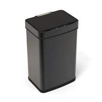 Cubo de Basura Inteligente de Acero Inoxidable, 45L-70L, Gran Capacidad, Cuadrado, con Sensor de Control Inductivo Eléctrico
