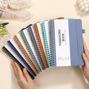 Chất lượng cao A5 PU da cứng Bìa máy tính xách tay với biểu tượng tùy chỉnh in phong cách và cuộn dây ràng buộc cho các trường học sử dụng hoặc nhật ký - Product Image 5