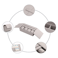 Lot de 4 jeux de Rummikub israéliens élégants avec boîte de rangement en cuir PU durable, étanche et portable pour les loisirs à domicile