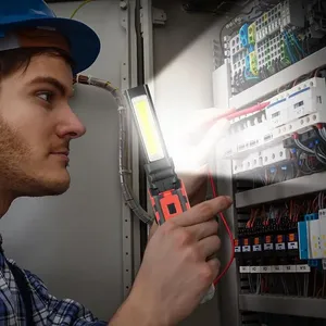 Đèn <span class=keywords><strong>LED</strong></span> làm việc sạc lại nhẹ, dùng cho sửa chữa ô tô, chống nước, xưởng sửa chữa xe, xây dựng, có nguồn điện AC - Product Image 5