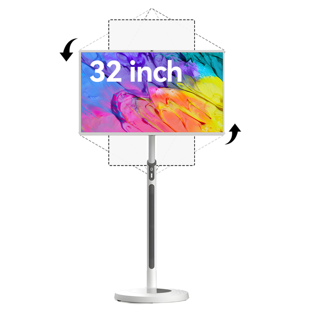 32 Inch Portable Smart LED TV Cabinet HD Interface Home Appliance Multi-point Touch Screen TV Wireless Smart Movie Watching