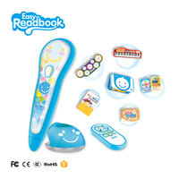 OEM niños preescolar aprendizaje de idiomas OID pluma de lectura de plástico batería de litio Unisex interactivo redondo ABS 3,5mm CN;GUA