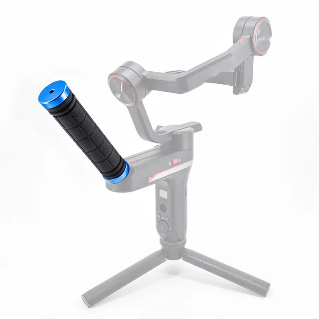 Universal Non-Slip Rubber Handle Hand Grip Stick With Double 1/4 Screw Fixed for DJI Ronin S/Gimbal/DSLR/Zhiyun Weebills