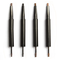 Stylo à sourcils 3 en 1 imperméable à tête longue, lisse, glissement mince, doublure de sourcils marron, Logo personnalisé, crayon à sourcils