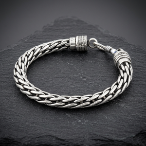 สร้อยข้อมือเงินแท้ 925 แบบโซ่ สไตล์คลาสสิก สำหรับทุกเพศ ใส่ได้ทุกวัน - Product Image 2