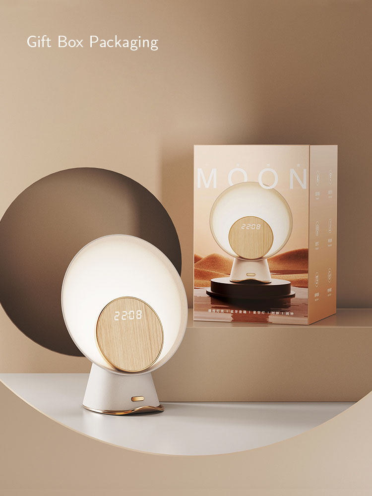 Moon Light Wireless Charging | Smart Night Lamp Alarm Clock | Dream