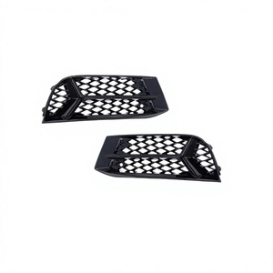Gloss Black PNB High Quality RS3 Fog Lamp Frame New Front Lamp Cover for Audi A3 S-LINE 8V ABS 2017-2019 Easy Installation - Product Image 1