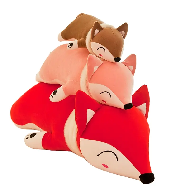 Niuniu Daddy Kawaii Doll Stuffed Animals Fox Children peluches Pillow Accompany Sleeping Doll