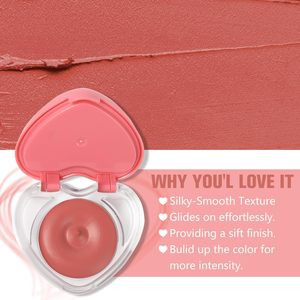 Heart Shape Screw Top Lip Balm Container with Lip Gloss Blush <b>Eye</b> <b>Shadow</b> & Makeup Compact Powder Packaging - Product Image 3