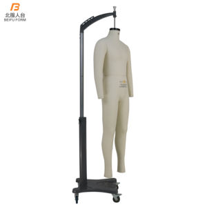 หุ่นลองผมแบบเต็มตัวสำหรับผู้ชาย,ชุดเดรสแต่งเทเลอร์พร้อมปรับความสูงและไหล่ผู้ชายแบบพับได้ - Product Image 3