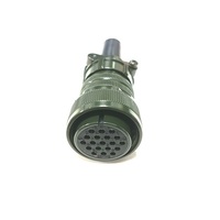 Connecteur circulaire femelle droit à 19 broches de type soudable MIL-DTL-5015 MS3106A-22-14S