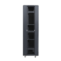 Armoire de serveur 42U IP20 de 19 pouces pour salle informatique, avec étagère de ventilation, en acier SPCC thermolaqué, en stock Jiasheng