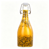 Botol Kaca Transparan dengan Tutup Ayun 100ml 250ml 500ml 750ml dengan Logo Kustom