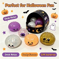 Jouet anti-stress Halloween en forme de chignon, jouet à presser en pectine, jouet de décompression, coffret cadeau