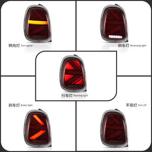 Nuevo para <span class=keywords><strong>Mini</strong></span> <span class=keywords><strong>Cooper</strong></span>/One F-Series F55 F56 2014-2019 luces traseras LED 3ª generación 3 puertas/5 puertas Hatchback lente transparente 12V voltaje - Product Image 2