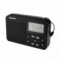 Tragbares AM/FM Digital-Taschenradio, ATS Auto-Scan & Speicherfunktion für Voreinstellte Sender, LCD-Display Wecker Schlaf-Timer