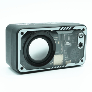 Transparent Mech Style <b>Speaker</b> Wireless Portable Audio <b>Speaker</b> With RGB LED Light for Outdoor Party - Product Image 4
