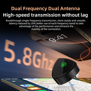 2 en 1 CarPlay inalámbrico AI Mini Android Auto Box Plug & Play conexión automática inalámbrico CarPlay Android Auto adaptador TrolinkTek - Product Image 2