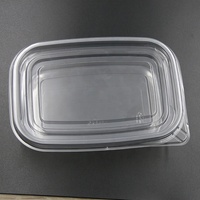 Boîte à gâteau rectangulaire jetable en PET transparent, contenant alimentaire de qualité alimentaire pour boulangerie, dessert, pâtisserie, salade, emballage à emporter