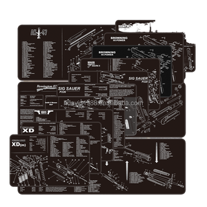 ネオプレンガンクリーニングマット大型防水滑り止めスクラッチプルーフ特大便利MOLLEハンギングカスタムサイズ - Product Image 4