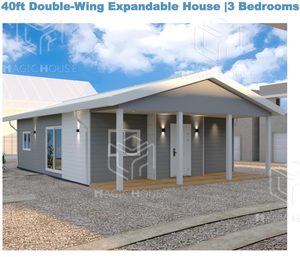 Casa Contenedor Expandible de 40 pies con Doble Ala y Tres Dormitorios, Diseño de Vivienda ABCB Livale, Estándar para el Mercado Australiano - Product Image 1