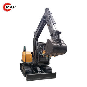 Excavadora sobre orugas hidráulica pequeña de 6 toneladas para la construcción de plantas Buen estado Bomba de motor Caja de cambios Componentes de núcleo en stock - Product Image 4