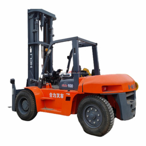 Chariot élévateur à palettes Heli d'occasion de 10 tonnes, levée 3m, faible consommation de carburant, Heli CPCD100, chariot élévateur diesel d'occasion en stock - Product Image 4