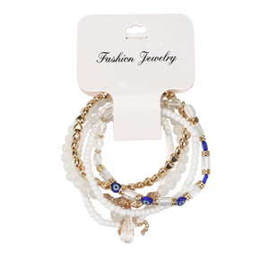 Bohemian Beaded Multi Layer <b>Anklet</b> With Tassel And Evil Eye Charm For Beach Vacation Women's Fashion Jewelry - Product Image 6