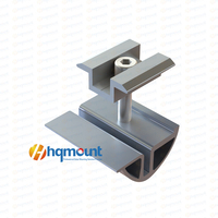 Supports de fixation universels pour panneaux solaires encadrés AL6005-T5 Anodisé Argent/Noir Garantie 12 ans