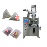 Machine à emballer automatique de sachets de thé pour l'emballage intérieur de papier de nourriture de pyramide de cachetage d'ultrason de soie de nylon de triangle de fleur de fines herbes