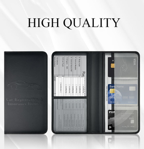 Funda de licencia de conducir de PU de EE. UU. para coches, piel táctil, cuero de imitación, soporte para registro de coche, factura de seguro, carteras largas de gran capacidad - Product Image 3