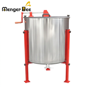 Extracteur de miel manuel Menger Bee 8 cadres, base triangulaire, panier intérieur en acier inoxydable, réversible – Meilleur prix - Product Image 1