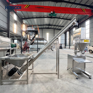 Línea de mezcla y envasado de polvo multifuncional semiautomática, mezcladora de cinta y llenadora de tornillo sin fin, capacidad de 400L, para vidrio y plástico, 380V, para proteínas - Product Image 6